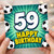 59th Birthday Card, Happy Birthday Soccer Card