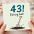 43rd Birthday Card, Funny Forking Hell Gardening Card