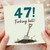 47th Birthday Card, Humorous Forking Hell Garden Fork Design