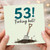 53rd Birthday Card, Forking Hell Funny Gardening Card