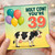 39th Birthday Card, Holy Cow You're 39 Funny Cow Birthday Card