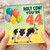 44th Birthday Card, Holy Cow You're 44 Funny Cow Balloon Card
