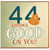 44th Birthday Card, Looks Good On You Cat Card