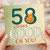 58th Birthday Card, Looks Good On You Cat Card