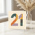 21st Birthday Card, Decorative Retro Number 21 Card