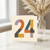24th Birthday Card, Retro Patterned Number 24 Card