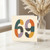 69th Birthday Card, Retro Patterned Number 69 Card