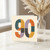 90th Birthday Card, Retro Pattern Number 90 Card