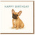 French Bulldog Puppy Birthday Card - Cute Dog Illustration - Happy Birthday Card for Dog Lovers, Him or Her