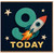 9th Birthday Card, Space Congratulations Card