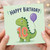 10th Birthday Card, Dinosaur Happy Birthday Card