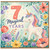 7th Birthday Card, Magical Years Unicorn Card