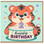 2nd Birthday Card, Cute Tiger Birthday Card