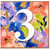 3rd Birthday Card, Colourful Floral Design