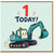 1st Birthday Card, 1 Today Excavator Birthday Card