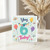 6th Birthday Card, Yay 6 Today! Colourful Rainbow and Balloon Design