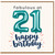 21st Birthday Card, Fabulous at 21 Happy Birthday Card