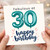 30th Birthday Card, Fabulous at 30 Happy Birthday Card