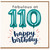 110th Birthday Card, Fabulous at 110 Happy Birthday Card