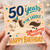 50th Birthday Card, 50 Years in the Saddle Horse Birthday Card