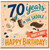 70th Birthday Card, 70 Years in the Saddle Horse Birthday Card, Happy Birthday Card