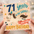 71st Birthday Card, 71 Years In The Saddle Happy Birthday Horse Card