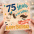 75th Birthday Card, 75 Years in the Saddle What a Ride Happy Birthday Card