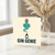 Gin Genie Funny Birthday Card - Pun Illustration of Genie from a Gin Bottle - Humorous Card for Lovers, Friends and Colleagues