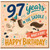 97th Birthday Card, 97 Years in the Saddle Horse Birthday Card