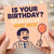 Funny Birthday Card - Wa Wa Wee Very Nice - Cartoon Man with Balloon - Humorous Greeting for Friends and Family
