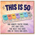 50th Birthday Card, Funny Pill Organiser Design
