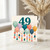49th Birthday Card, Colourful Balloon Design