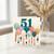 51st Birthday Card, Colourful Balloon Tassel Design