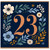 23rd Birthday Card, Floral Design