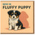 Fluffy Puppy Greeting Card - Cute Dog Illustration, Any Occasion Card for Birthdays, Thank You, Congratulations or Just Because