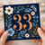 33rd Birthday Card, Floral Number 33 Birthday Card