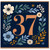 37th Birthday Card, Floral Design
