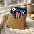 40th Birthday Card, Floral Navy Design