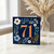 71st Birthday Card, Floral Navy Design