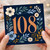 108th Birthday Card, Floral Milestone Birthday Card