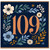 109th Birthday Card, Floral Number 109 Card