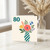 80th Birthday Card, Floral Vase Design for Her