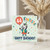 44th Birthday Card, Fantastic Happy Birthday Zebra Balloon Design