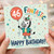 46th Birthday Card, Fun Zebra Happy Birthday Card