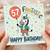 57th Birthday Card, Fantastically Happy Birthday Zebra Design