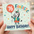76th Birthday Card, Cute Zebra Happy Birthday Card