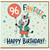 96th Birthday Card, Fantastic Happy Birthday Zebra Design