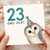 23rd Birthday Card, Funny Owl Old? Birthday Card