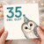 35th Birthday Card, Funny 35 Owl Old Owl Birthday Card