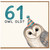61st Birthday Card, Owl Old Funny Owl Birthday Card